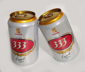 越南333啤酒/西贡333啤酒 听装啤酒 5.3度330毫升 浓郁好喝