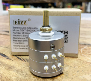 eizz 24级步进式电位器 10k/50k/100k/250k 单声道 立体声电位器