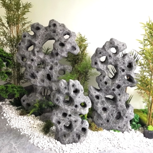 泡沫假山石头道具仿真太湖石摄影婚庆舞台装饰景观庭院造景摆件