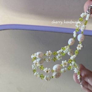 【雨后春芽】cherry原创自制花花串珠手链小众日系少女米珠饰品