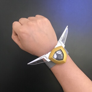 阿古茹奥特曼变身器蓝宝镯 儿童变形玩具手表手镯 可开合可带模型