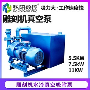 淄博水环式真空泵压缩机工业电动高真空抽空气7.5KW/11KW负压力泵