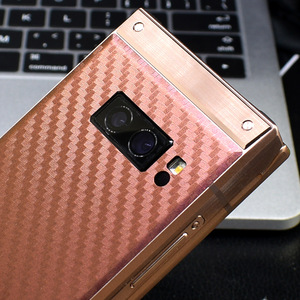 1适用三星手机贴膜w09/8/76大器5背膜碳纤维磨砂后膜彩膜贴纸凉凉