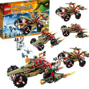 lego乐高70135气功传奇系列鳄霸王的烈焰战车鳄鱼王机甲 拼装积木