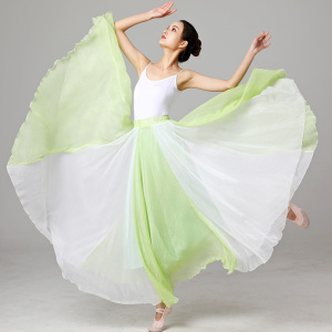 大摆半身裙长款中国风