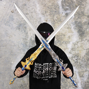 大号斗罗七杀剑软胶刀剑玩具一米蓝银霸王枪凤求凰青莲剑武器模型