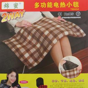 无辐射碳纤维电热小毯子坐垫披肩原始点热敷毯暖身腿护膝 可拆洗