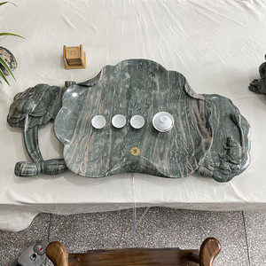 00tb308569_2011淘宝鼎信石业华安玉九龙壁石头功夫茶盘茶台玉石纯