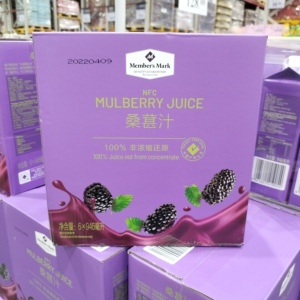 山姆代购 桑葚汁946ml*6支酸甜多汁清新解腻自然净化原汁原味爽口