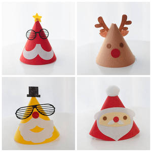 免裁剪幼儿园手工制作不织布材料包帽子圣诞帽雪人帽子小学生帽子