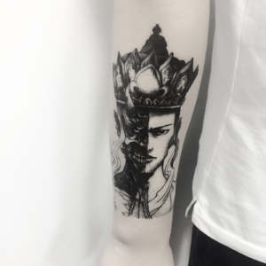 善恶佛唐僧三藏玄奘纹身贴防水持久逼真男女霸气大花手臂仿真刺青