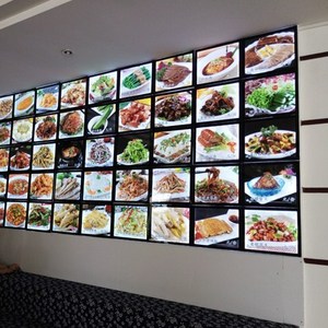 餐厅方便图片美食标价签室内灯箱点餐定制广告单面定做led点菜牌