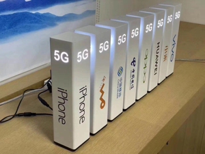 5g手机体验店发光字灯箱适用于华为小米苹果oppo桌面灯箱