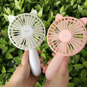 小风扇迷你手持usb便携静音萌猫猫咪耳朵小风扇办公室宿舍电脑桌