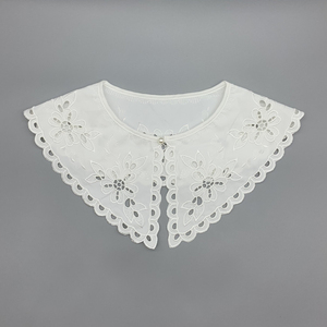 百搭假领子女韩版春秋季复古刺绣百搭假衬衫衣领可爱公主娃娃领