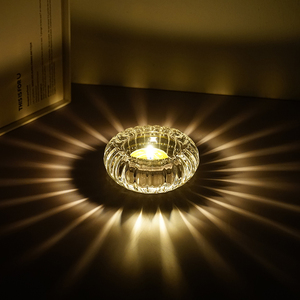 《光影烛杯》南瓜玻璃小烛杯蜡烛台 浪漫烛光晚餐表白气氛布置