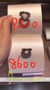 香港专柜正品代购 宝格丽戒指 B.ZERO1 18K白金无钻单环AN852423