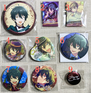 【日版现货】偶像梦幻祭 影片美伽 徽章 吧唧 周年 心 签名