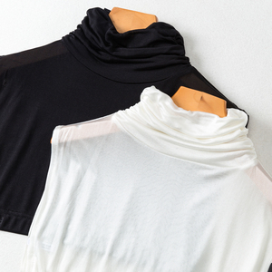 纯真丝堆堆高领假领秋冬短打底衫假领子毛衣装饰领护颈椎防脏脖套