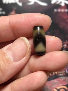 西藏天珠正品藏传红肉长17.7mm完美虎牙天珠老超