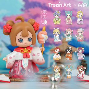 青壹坊正版gigi未央颂系列盲盒国潮古风可爱少女心礼物女摆件手办