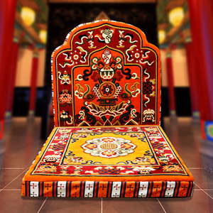 打座垫佛教用品禅修垫藏式羊毛家用拜佛垫中式静坐垫沙发垫