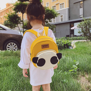 新款2019幼儿园可爱儿童书包男孩女孩萌宝宝卡通熊猫潮双肩小背包
