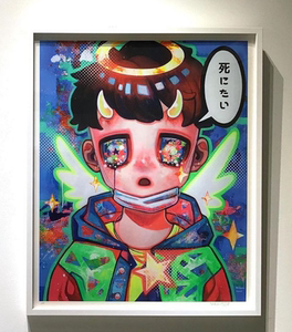 hikari shimoda下田光 艺术家版画  天使 限量200版