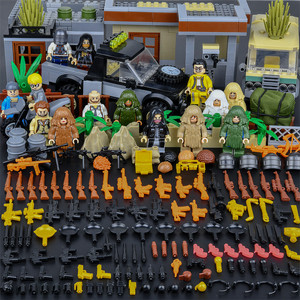 2019新品乐高绝地求生吃鸡拼装益智积木雪地吉利服6和平精英8玩具