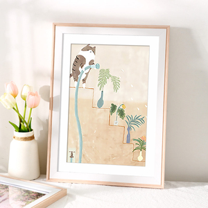 相框8开4k儿童画框简易a4a3纸画框6寸7寸油画棒裱画fdjkuser12312