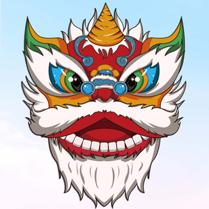 山东潍坊风筝醒狮舞狮动物高质量动漫儿童卡通大人初学者微风易飞