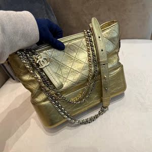 chanel香奈儿 中号 金色流浪包 94新