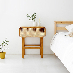 床头柜ins藤