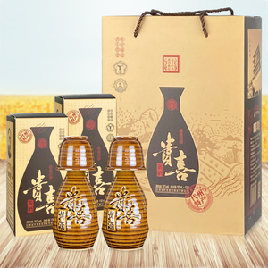 山西代县贵喜小壶黄酒16度12盒装150ml黍米纯粮手工半甜特型礼盒