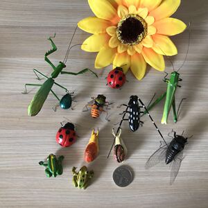 仿真蝈蝈蛐蛐螳螂蚂蚱天牛模型泥塑工艺品园艺盆景装饰昆虫冰箱贴