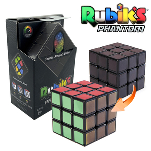 Rubik鲁比克Phantom热度感应变色幻影3D浮雕温感三阶魔方金属镀膜