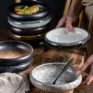 创意复古陶瓷盘子碟子餐盘菜盘寿司盘日韩式料理餐具小吃碟小菜碟