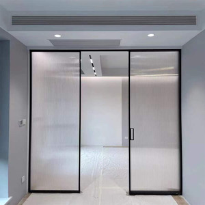 极窄厨房推拉门三联动吊轨客厅阳台极窄玻璃拉门轨道开放移门常州