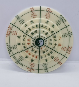 正品小六壬转盘手盘罗盘五层转动专业随身小六任小巧手工几何专业