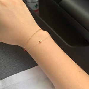 大欣手作原创手工制作鱼线手链14k包金配饰透明手绳转运珠可串珠