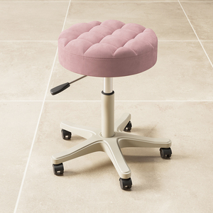 美容院专用凳子带滑轮旋转升降大工凳美发美甲师理发店化妆圆椅子