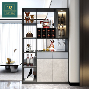 酒柜隔断柜现代简约进门玄关柜双面储物柜客厅家用轻奢门厅装饰柜