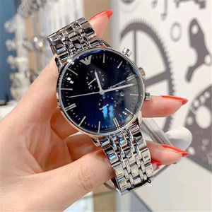 armani阿玛尼手表男表黑武士防水商务时尚休闲钢带男士腕表ar1648