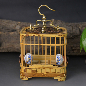 精品名家蝈蝈笼尤卫国尤志武超大玉竹梅妃竹蝈蝈笼子