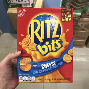 香港代购美国卡夫乐ritzcracker奶酪芝士饼干芝士夹心饼休闲零食