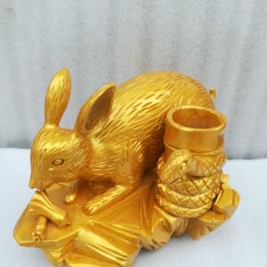 纯手工实木雕刻蛇盘兔必定富白胚摆件装饰品需上漆联系卖家改价