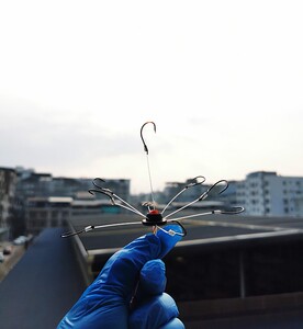 新型飞钩硬线翻板鲢鳙海竿方块大头爆炸伊势尼海夕溪流盘钩钱塘江
