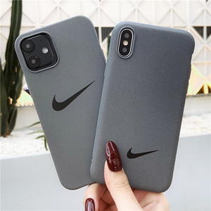欧美灰色适用苹果11pro手机壳7nike8plus潮12男女xs max/xr磨砂软