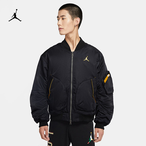 nike耐克 jordan男子aj立领运动休闲印花保暖夹克外套cz1191-010