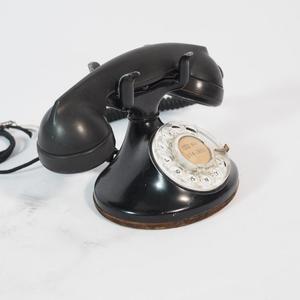 民国老上海古董1930年代美国西电旋转拨号盘电话机胶木壳能拨打